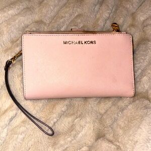Michael Kors wristlet wallet , leather